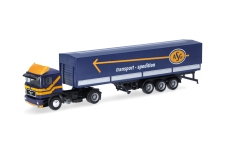 Herpa 319638 - H0 - MAN F 90 Planen-Sattelzug ASG